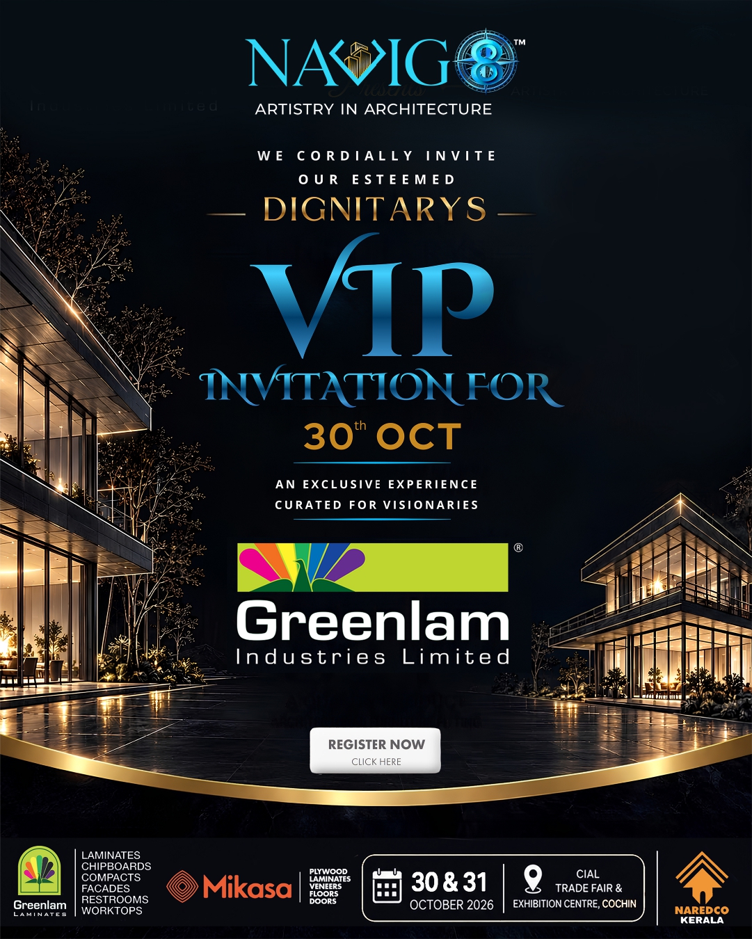 Navig8 VIP Invitation for 30th October